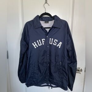 MENS HUF WINDBREAKER JACKET SIZE MEDIUM